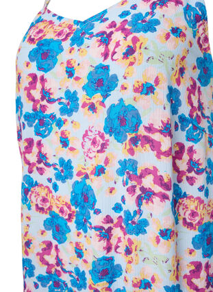 Zizzi Wiskozowa letnia sukienka na ramiaczkach, Multi Flower AOP, Packshot image number 2