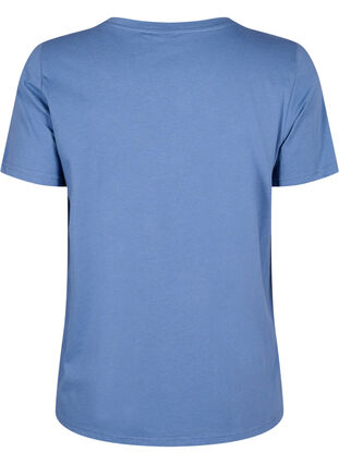 Zizzi T-shirt z motywem tekstowym, Moonlight B. W.Navy, Packshot image number 1