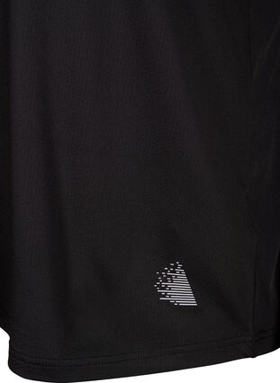 Zizzi Koszulka polo z dekoltem w szpic, Black, Packshot image number 3