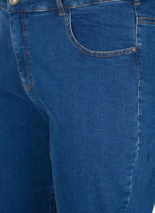 Zizzi Jeansy Vera nad kostke o prostym kroju, Blue Denim, Packshot image number 2