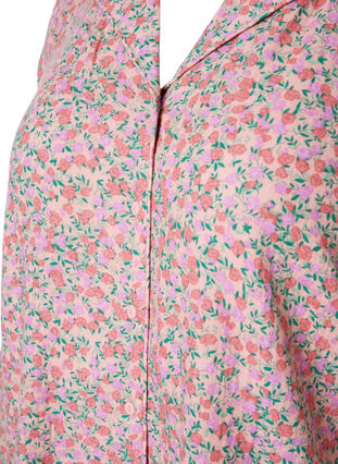 Zizzi Bawelniany top od pizamy z kwiatowym nadrukiem, Powder Pink, Packshot image number 2