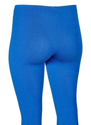 Zizzi Legginsy z wiskozy w stylu basic, Monaco Blue, Packshot image number 3