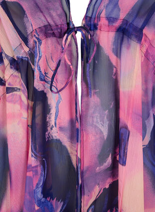 Zizzi Plazowe kimono z nadrukiem, Purple Swirl, Packshot image number 2