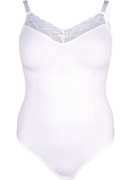  Koronkowe body modelujace, Bright White, Packshot