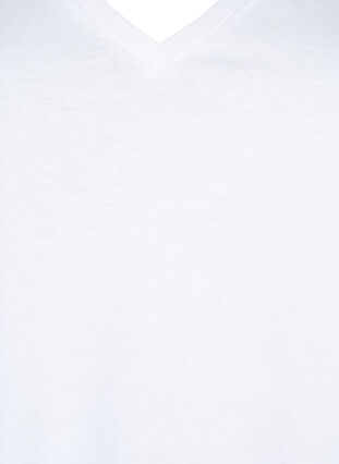 Zizzi Bawelniany t-shirt z krótkimi, koronkowymi rekawami, Bright White, Packshot image number 2