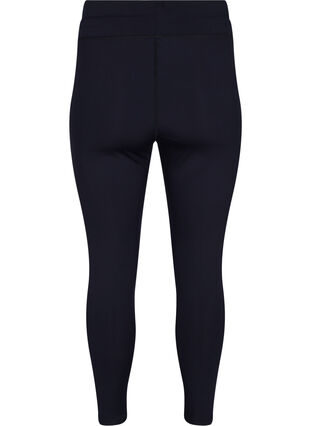 Zizzi 	 7/8 tights with pockets and adjustable drawstring, Black, Packshot image number 1