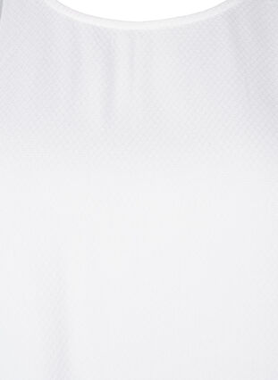 Zizzi Wiskozowa bluzka z rekawami 1/2, Bright White, Packshot image number 2