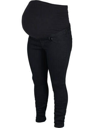 Zizzi Maternity jeggings in a cotton blend, Black, Packshot image number 0