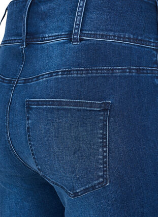 Zizzi Super slim Bea jeans with extra high waist, Blue denim, Packshot image number 3