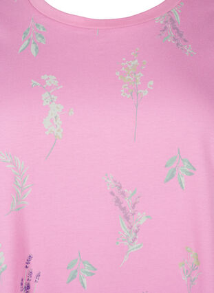 Zizzi T-shirt z organicznej bawelny z nadrukiem w kwiaty, Rosebloom W. Flower, Packshot image number 2