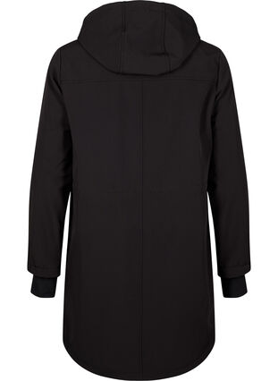 Zizzi Kurtka softshell z odpinanym kapturem, Black, Packshot image number 1