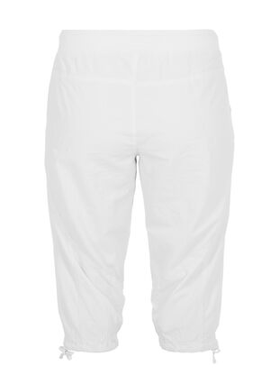 Zizzi Bawelniane spodnie capri, Bright White, Packshot image number 1