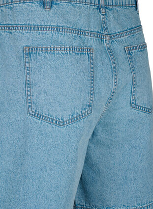 Zizzi Szorty jeansowe z wysokim stanem, Light Blue Denim, Packshot image number 3