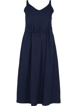 Zizzi Maxi dress with smock, Night Sky, Packshot image number 0