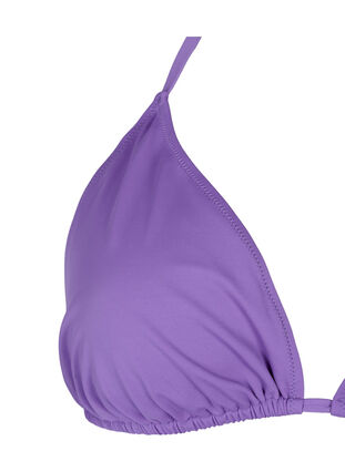 Zizzi Trójkatna góra od bikini w jednolitym kolorze, Royal Lilac, Packshot image number 2