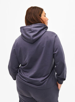 Zizzi Bluza z kapturem, Ombre Blue, Model image number 1