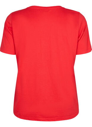 Zizzi Flash - koszulka z okraglym dekoltem, High Risk Red, Packshot image number 1