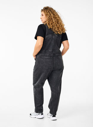 Zizzi Jeansowy kombinezon, Dark Grey Denim, Model image number 1