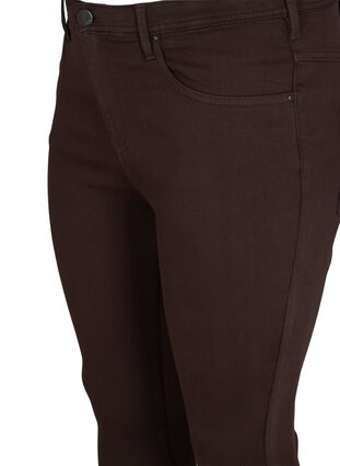 Zizzi Super slim Amy jeans with high waist, Molé, Packshot image number 2