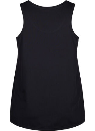 Zizzi Top treningowy z okraglym dekoltem, Black, Packshot image number 1