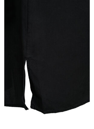 Zizzi 	 Koszula o przedluzonym kroju z rekawami 3/4 wykonana z lyocellu (TENCEL™), Black, Packshot image number 3