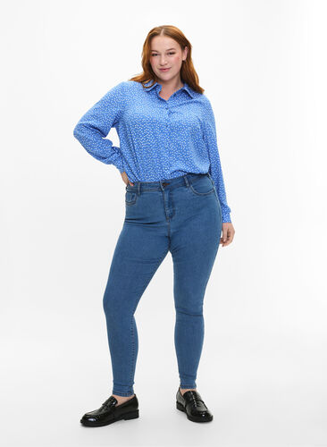 Zizzi FLASH – jeansy o bardzo waskim kroju, Light Blue, Model image number 0