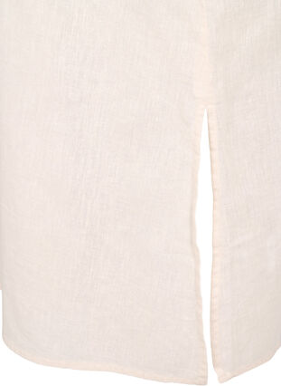 Zizzi Bawelniana sukienka typu kaftan z domieszka lnu, Sandshell, Packshot image number 3