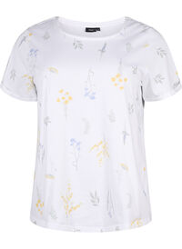 T-shirt z organicznej bawelny z nadrukiem w kwiaty