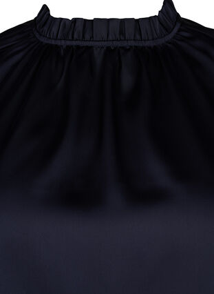 Zizzi Satynowy top z odkrytymi ramionami wiazany na szyi, Night Sky, Packshot image number 2