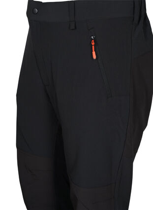 Zizzi Hiking trousers with removable legs, Black, Packshot image number 2