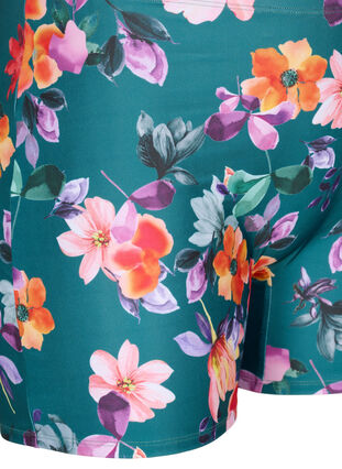 Zizzi Swim shorts with floral print, Meave Print, Packshot image number 2