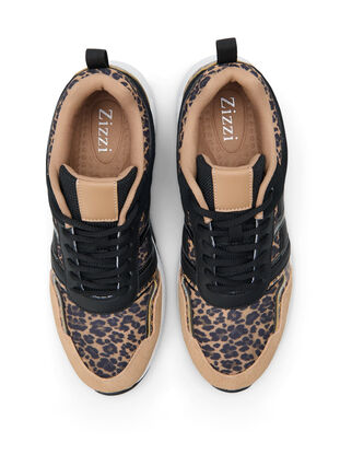 Zizzi Szerokie sneakersy w panterke, Leopard Print, Packshot image number 2