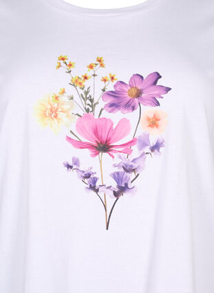 Zizzi Koszulki z motywem kwiatowym, Bright W. w. Flower, Packshot image number 2
