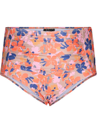 Dól bikini z bardzo wysokim stanem i nadrukiem, Retro Flower, Packshot image number 0