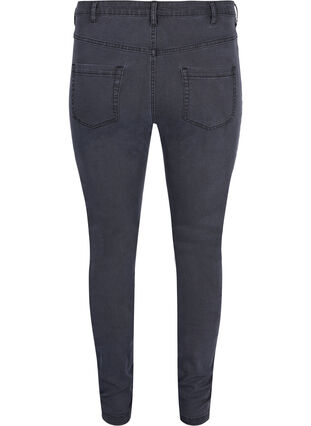 Zizzi Bardzo waskie jeansy Amy z wysokim stanem, Grey Denim, Packshot image number 1