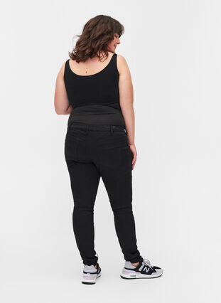 Zizzi Maternity jeggings in a cotton blend, Black, Model image number 1