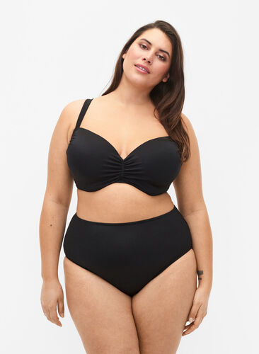 Zizzi Dól bikini z normalna talia, Black, Model image number 0