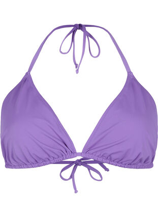 Zizzi Trójkatna góra od bikini w jednolitym kolorze, Royal Lilac, Packshot image number 0