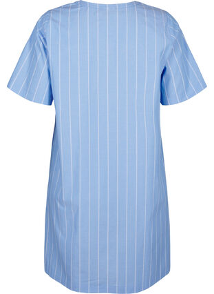 Zizzi Sukienka w paski z bawelny organicznej, Blue Stripe, Packshot image number 1