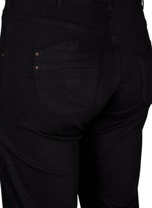 Zizzi Jeansy Gemma o tradycyjnym kroju z wysokim stanem, Black, Packshot image number 3