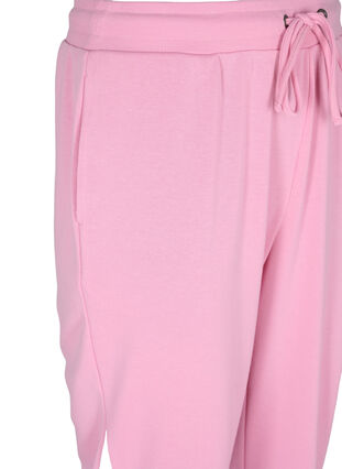 Zizzi Sweatpants with colour block, C. Pink C. Blocking, Packshot image number 2