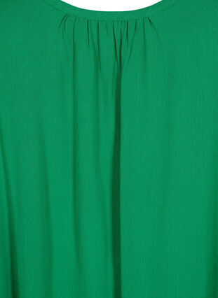 Zizzi Jednokolorowa sukienka z wiskozy na ramiaczkach, Jolly Green, Packshot image number 2