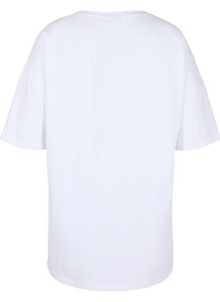 Zizzi Support the breasts - T-shirt in cotton, White, Packshot image number 1