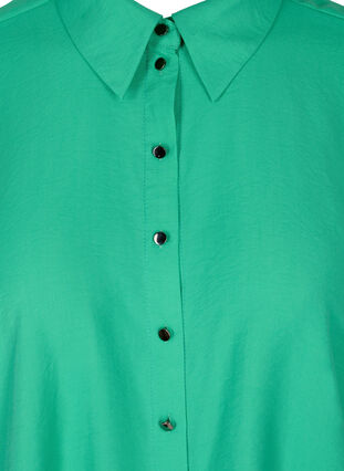 Zizzi Long-sleeved viscose shirt, Mint, Packshot image number 2