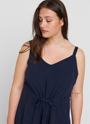 Zizzi Maxi dress with smock, Night Sky, Model image number 2