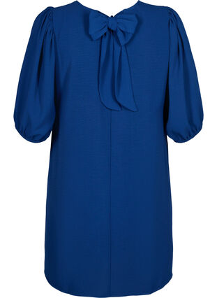 Zizzi Krótka sukienka z ozdobna kokardka z tylu, Estate Blue, Packshot image number 1