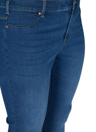 Zizzi Jegginsy z mieszanki bawelny, Blue denim, Packshot image number 2