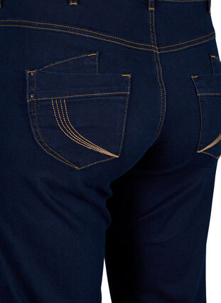 Zizzi Jeansy Gemma o tradycyjnym kroju z wysokim stanem, Blue denim, Packshot image number 3