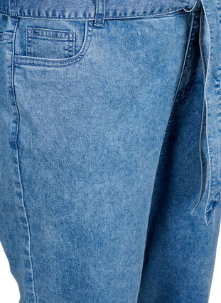 Zizzi Kombinezon jeansowy z dlugim rekawem, Light Blue Denim, Packshot image number 3