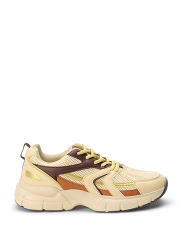 Zizzi Szerokie buty sportowe, Beige Brown, Packshot image number 0